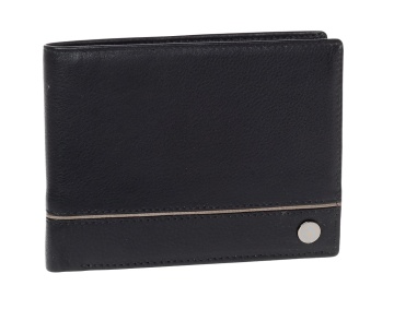 Portofel, Barbati, Piele Naturala, Diplomat, MN 435, Negru