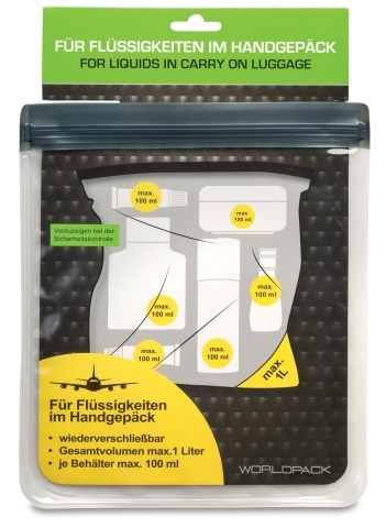Punga pentru cosmetice, PVC, pentru bagaj de cabina, Worldpack, F10459 - Img 2