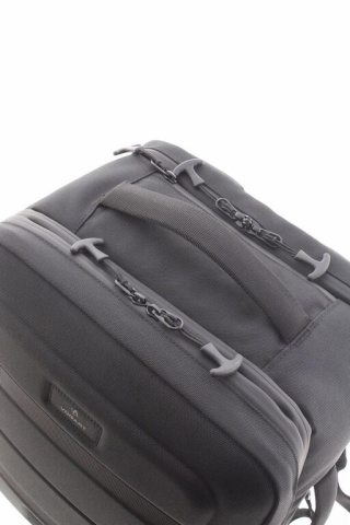 Rucsac avion 40x30x20/25 cm extensibil Vogart Defender, bagaj de mână Wizz Air/Ryanair, poliester, 24/30L, negru - Img 9