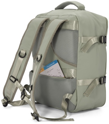 Rucsac Avion Diamond 40x30x20 cm Wizz Air/Ryanair, Poliester, 24 L, BZ 5897, Kaki - Img 4