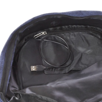 Rucsac Avion, Diplomat, Port USB, BF 25 R, Bleumarin - Img 4