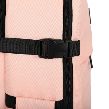 Rucsac calatorie Aventor AV201, bagaj de mana avion Ryanair/Wizz Air, 40x25x20 cm, poliester, maner tip geanta, rose - Img 15