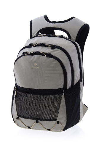 Rucsac calatorie avion Vogart Boreal, Wizz Air/Ryanair 40x28x18 cm, compartiment laptop 13", nylon ripstop, hidrofug, bej - Img 9