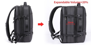 Rucsac Calatorie, Extensibil, Poliester 1680D, Laptop 17", Port USB, Snowball, SW22143, Negru - Img 6