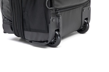 Rucsac cu Role Aventor 40x30x20 cm, Wizz Air/Ryanair, Extensibil, 24 L, Poliester Impermeabil, AV203, Negru - Img 3