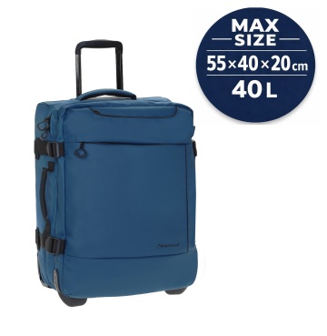 Rucsac cu role Diplomat, 55x40x20 cm, 40 L, poliester impermeabil, BF211, albastru