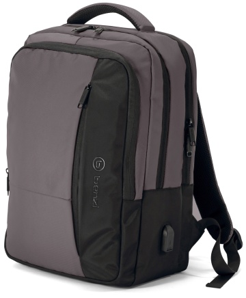 Rucsac Laptop 15.6" Benzi, 40x28x18 cm, Wizz Air/Ryanair, BZ 5882, Negru/Gri