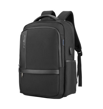 Rucsac laptop 15.6 " Snowball SW22146, 46×30×14 cm , extensibil +20%, impermeabil, port USB, poliester 1680D, negru