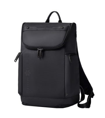 Rucsac laptop 17" Snowball SW22102, poliester impermeabil, buzunar termoizolant, negru