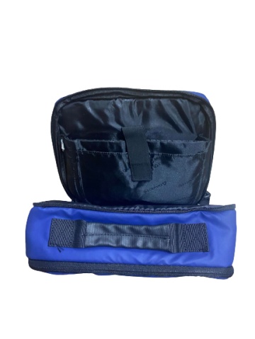 Rucsac tip geanta 15'6" Davidts Escape, Poliester 600D/PVC, Albastru - Img 3