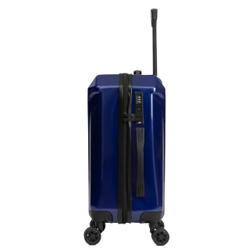 Set Troler de cabină Aventor + Geantă voiaj Benzi 40x25x20 cm, Bleumarin - Img 5