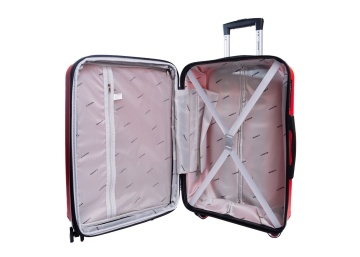 Set Troler de cabină Aventor + Rucsac Avion 40x30x20 cm, roșu/mov - Img 4