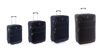 Set Trolere, 2 Roti, Gladiator, Metro, MG 21 - 4 Piese, Negru