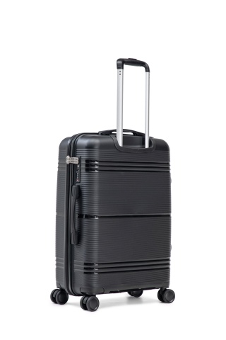 Set trolere Aventor, Polipropilenă, Cifru TSA, 4 Roți Duble 360°, AV108, 3 Piese, Negru - Img 16