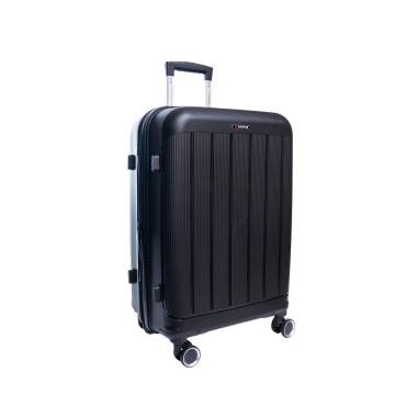 Set trolere extensibile Aventor AV101, 1 bagaj de cabina si 2 de cala, +20% capacitate, fermoar antifurt, polipropilena, cifru TSA, negru - Img 12