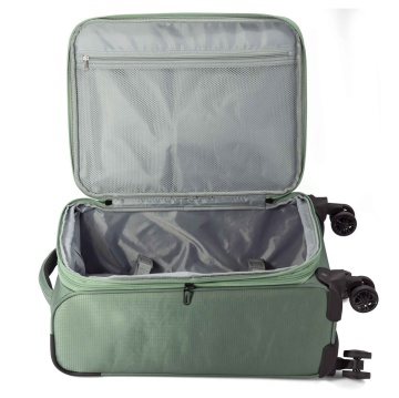 Set trolere extensibile Benzi BZ 5826, poliester, 1 bagaj de cabina si 2 de cala, 4 roti duble la 360°, negru - Img 2