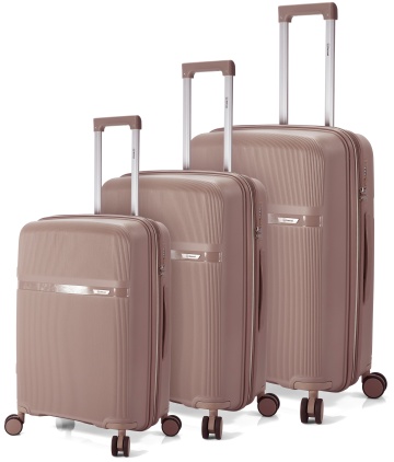 Set Trolere Extensibile Benzi, Polipropilenă, Cifru, BZ 5842, 3 Piese, Bej