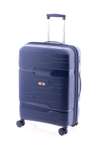 Set trolere extensibile Gladiator Boxing MG 38, roti cu suspensie, polipropilena 3 piese, bleumarin - Img 5