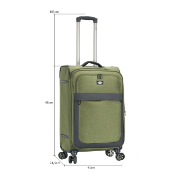 Set Trolere Extensibile Lee Cooper, Poliester, 4 Roti duble, Cifru, LC33503, Kaki - Img 4