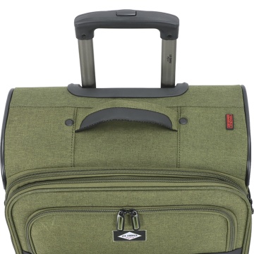 Set Trolere Extensibile Lee Cooper, Poliester, 4 Roti duble, Cifru, LC33503, Kaki - Img 14