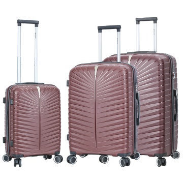 Set trolere Madisson, 1 bagaj de cabină si 2 de cală, polipropilenă, 4 roți duble, cifru, SW62103, grena