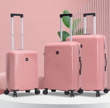 Set Trolere Madisson, Polipropilenă, Fermoar Antifurt, Cifru, 3 Piese, SW66303, Rose - Img 21
