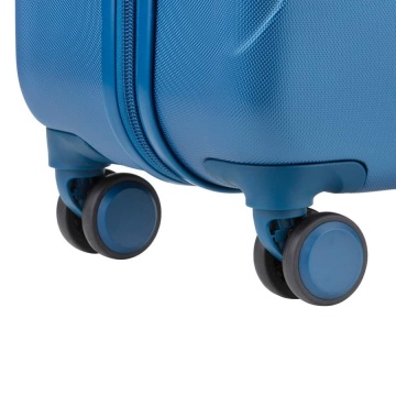 Set Trolere, Policarbonat/ABS, 4 Roti Duble, cifru TSA, CarryOn SKYHOPPER, 3 Piese, Albastru - Img 8