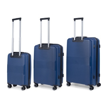 Set trolere TravelZ Swinger, polipropilena, cifru TSA, 4 roti duble, 3 piese, albastru - Img 9