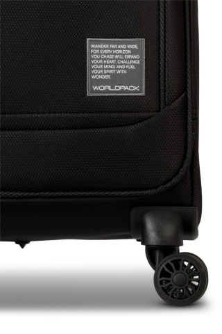 Set trolere Worldpack Bern F10508, 1 bagaj de cabina si 2 de cala, poliester, cifru TSA, 4 roti duble, negru - Img 23