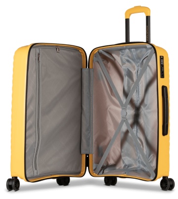 Set trolere Worldpack MAUI, F10520, Polipropilenă, Cifru TSA, 4 Roți Duble 360°, 3 Piese, Galben - Img 2