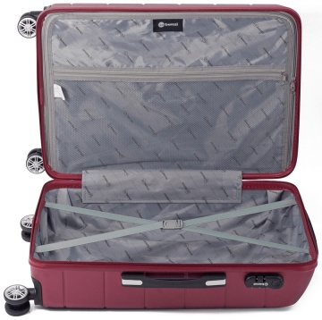 Troler Cabina ABS 4 Roti Duble Benzi BZ 5583 - 54 cm Bleumarin - Img 2