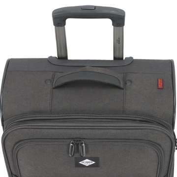 Troler Cabină Extensibil 55x35x20 cm Lee Cooper, Poliester, 4 Roti Duble, LC33503, Antracit - Img 13