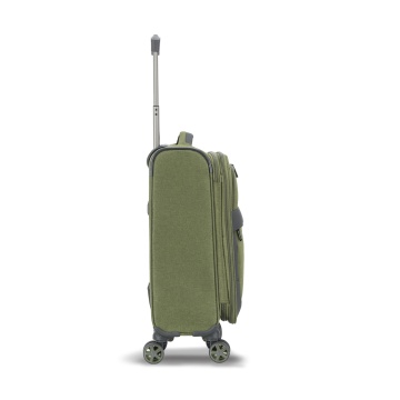 Troler Cabină Extensibil 55x35x20 cm Lee Cooper, Poliester, 4 Roti Duble, LC33503, Kaki - Img 17