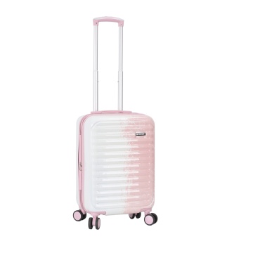 Troler Cabină Extensibil 55x36x22 cm Madisson, Fermoar Antifurt, Policarbonat, SW65203, Roz/Alb - Img 16