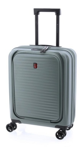 Troler Cabina Extensibil, Policarbonat, Comp. Laptop 15", Cifru TSA, Gladiator, Nomadtec, MG 3210 - 55 cm, Verde - Img 11