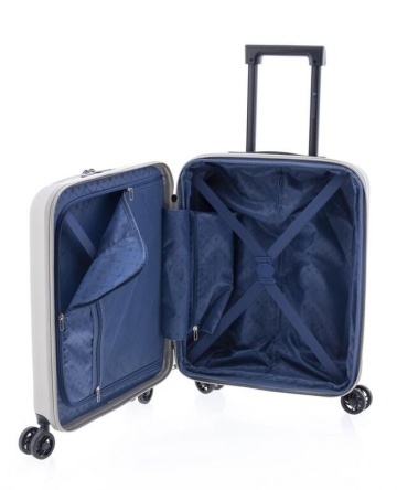 Troler Cabina Extensibil, Policarbonat, Comp. Laptop 15", Cifru TSA, Gladiator, Nomadtec, MG 3210 - 55 cm, Bej - Img 3