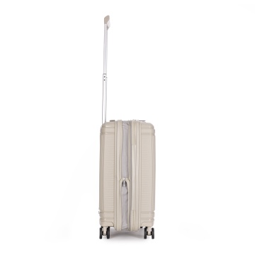 Troler Cabina extensibil Stratic S Straw T, 55x39x23 cm, Bej - Img 7