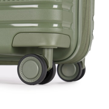 Troler Cabina extensibil Stratic S Straw T, 55x39x23 cm, Verde olive - Img 4