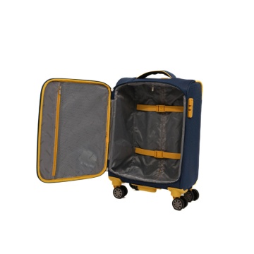 Troler cabina Lamonza Cruise 55x36x22 cm, 2.35 kg, bleumarin/galben - Img 2