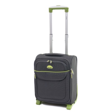 Troler cabina Lamonza Superlight, 40x30x21 cm, 1.8 kg, gri / verde