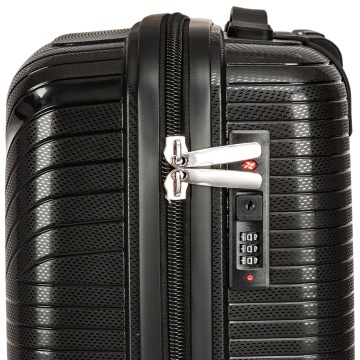 Troler cabina Madisson SW42103, polipropilena, cifru, 4 roti duble, 55 cm, negru - Img 6