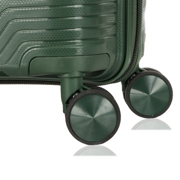 Troler cabina Madisson SW42103, polipropilena, cifru, 4 roti duble, 55 cm, verde inchis - Img 12
