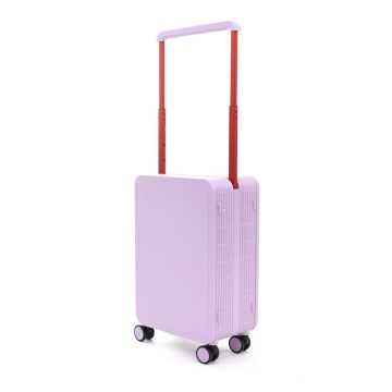 Troler Cabina Policarbonat Cifru TSA 4 Roti Duble Ella Icon Compact 2510 - 55 cm Lila - Img 10