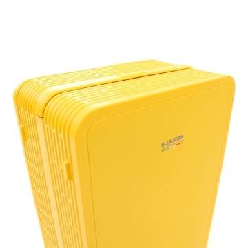 Troler Cabina Policarbonat Cifru TSA 4 Roti Duble Ella Icon Compact 2506 - 55 cm Galben - Img 5