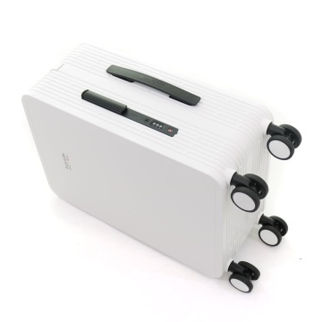 Troler Cabina Policarbonat Cifru TSA 4 Roti Duble Ella Icon Compact 2507 - 55 cm Alb - Img 3