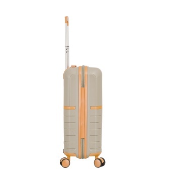 Troler Cabina Polipropilena, Fermoar Antifurt, Cifru TSA, Snowball, SW49403, 55.5 cm, Auriu - Img 7