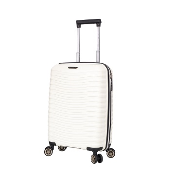 Troler cabina Snowball SW43803, polipropilena, cifru TSA, 4 roti duble, 55 cm, alb