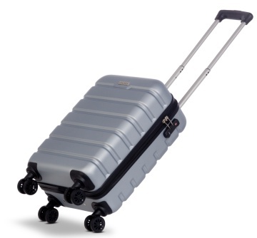 Troler Cabina, Worldpack, Phoenix, ABS, 4 Roti Duble, F10439 - 56 cm, Gri - Img 5