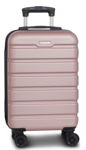 Troler Cabina, Worldpack, Phoenix, ABS, 4 Roti Duble, F10439 - 56 cm, Rose