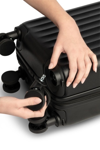 Troler Cabină XS Worldpack Underseat, 40×30×20 cm, Roți detașabile, ABS, 24 L, Negru - Img 3
